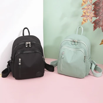 Жена училище раница, чанта за момичета, раница, ежедневни туристическа чанта, однотонная чанта за пазаруване с голям капацитет