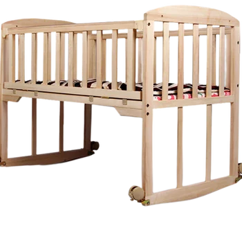 Сгъваемо дървена кошче (безплатно) Детска люлка Малка легло-люлка Бебешко легло Регулируема маса кошарката легло