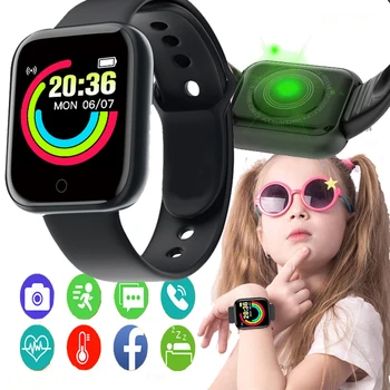 Свързани часовници, детски цветен екран, цифров смарт гривна, проследяване на активността, джогинг, сърдечната честота, детски, мъжки, дамски, детски умен часовник
