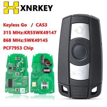 XNRKEY KR55WK49147 Умно Дистанционно Ключ 315 Mhz 868 Mhz PCF7953 за BMW CAS3 3 Серия 5 X5 2006-2011 Keyless Go