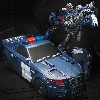 Деформационная играчка пътен чекпойнт полицейска кола от сплав Optimus Кинг Конг Модел на филма Робот Ръчно играчка