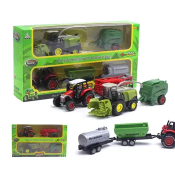 Директна доставка!!2 елемента, 1/42, хвърли под натиска на трактор, комбайн, земеделска кола, модела на автомобила, е детска играчка, коледен подарък
