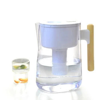 Кана за филтриране бяла вода, 10 чаши, съвместим с дървена дръжка - размери 10