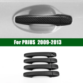 Модели от въглеродни влакна, странични умни дръжки на вратите, на лигавицата на апликации за 2010-2017 Toyota Prius Hybrid MPV автомобил на 2011 2012 2013 2014