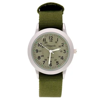 Новите часовници Chaoyada за момчета и момичета, 24 часа, кварцов часовник с нежна показалка, детски студентски военни водоустойчиви часовници