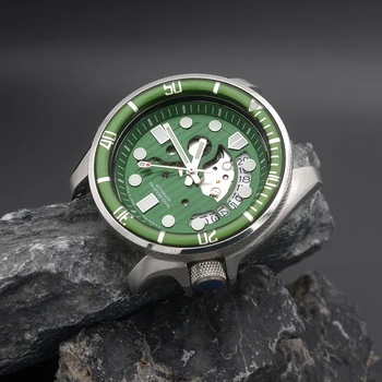 Министерството на отбраната SKX007 Часовник за гмуркане, автоматични механични мъжки часовници, сапфир стъкло, водоустойчивост 200 м, C3, светлинен механизъм NH36