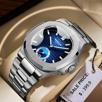 2023 висок клас марка Ежедневните военни бизнес Луксозни кварцов часовник водоустойчив мъжки ръчен часовник от неръждаема стомана Relogio Masculino