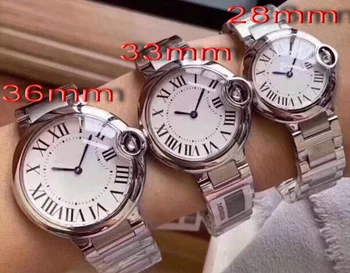 Мъжки, дамски кварцов часовник с бял римски циферблат, мода без дата