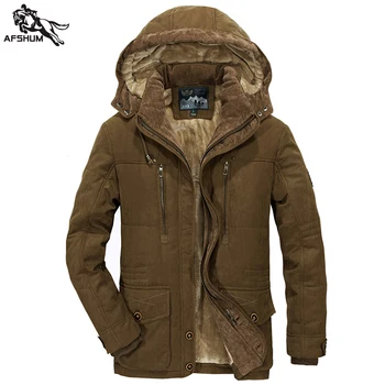 зимна парк мъжки яке на средна възраст, плюс размера на топло палто, яке за мъже casual с качулка Мъжки палта и якета размер 4XL 5XL 6XL17029
