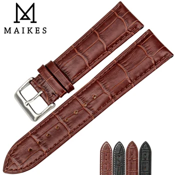Аксесоари за часовници от производителя MAIKES, директна продажба с фабрики, каишка за часовник от естествена кожа, 18 мм, 20 мм, 22 мм и каишка за часовник за мъже, каишка за часовник 