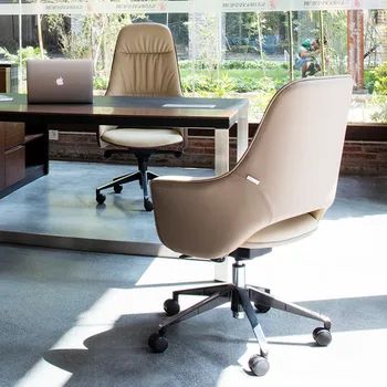 Минималистичные офис столове, скандинавски модерен компютърен стол за почивка, мека чанта с лифта, на стол с въртяща се облегалка, офис мебели