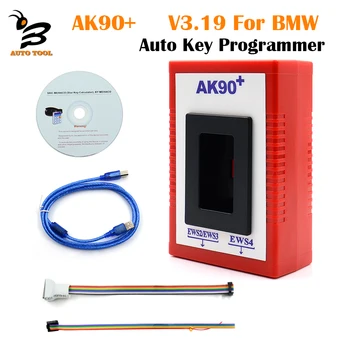 Най-новият AK90 + AK90 Автоматично Ключова Програмист V3.19 За BMW EWS2/3/4 Автоматичен Четец на код на Ключ Key Maker е Инструмент за Програмиране-Безплатна доставка