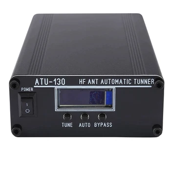 Нов събрани ATU-130 Plus ATU-130+ 1.8- Автоматична антена тунер 50 Mhz 200 W, OLED дисплей, калъф за месо, актуализация ATU-100
