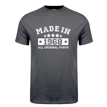 Направено през 1968 г., мъжка тениска памучен лятна забавна тениска с къс ръкав, подарък за рожден ден, блузи, мъжки t-shirt JL-119