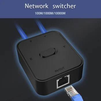 Слот gigabit мрежов комутатор RJ45 Switch Мрежата на газа Мрежов кабел sharer 2Way вътрешен и външен мрежов комутатор 1000 Mbps