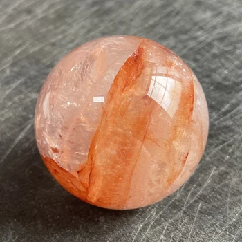 291 g естествен камък Прозрачна кварцевая обхват на Дъгата червена кристална топка Рок украса грубо полиране на изцеление Z177