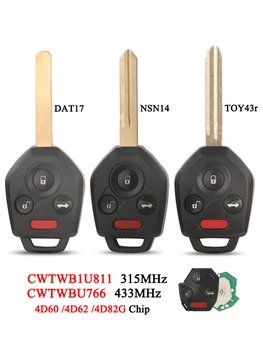 jingyuqin Дистанционно Автомобилен Ключ със заявка 315/433 Mhz За Subaru Tribeca Legacy Outback 2008 2009 2010 2021 Ключодържател CWTWBU766/CWTWBU811