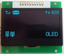 2,4-инчов и 10-пинов син OLED-памет SSD1309 IC128 * 64 Интерфейс SPI 3,3