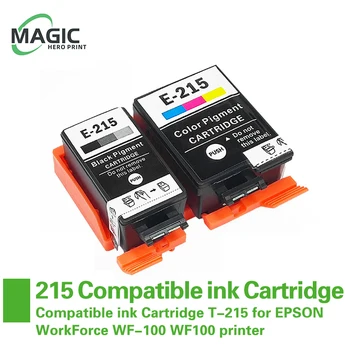 НОВ T215 215 съвместим мастило касета T-215 за EPSON WorkForce WF-100 WF100 цветен пигментоза касета