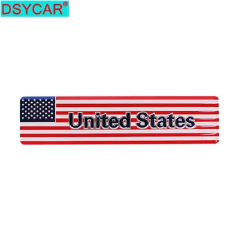DSYCAR 1 бр., алуминиева сплав, знамена Америка, стикери за автомобил кола, коли, мотори, аксесоари за украса на екстериора