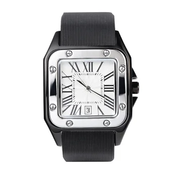 Дамски Мъжки кварцови часовници 34 мм на 39 мм, междузвездни квадратни часовници-гривни, ръчни часовници с ластик, дамски часовник, дата, марка, най-високо качество