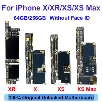 Напълно протестированная автентичната дънна платка за iPhone X XR XS Max дънна платка без идентификатор на лицето Чиста логическа такса iCloud Безплатна доставка