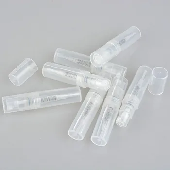 50 броя, 2 ml, 3 ml, 4 мл, 5 мл, празен прозрачен пластмасов спрей, спрей парфюм за грим, за многократна употреба флакон спрей за парфюми