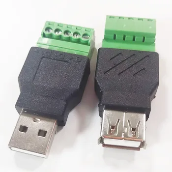 USB конектори Female To Screw USB2.0, USB конектор конектор Shield, USB конектор Female To Screw