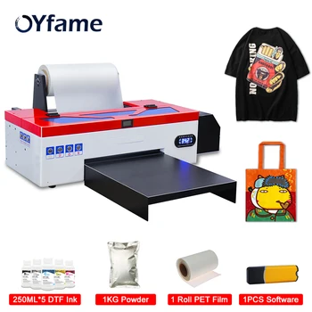 OYfame A3 DTF Принтер L1800 impresora dtf Директно на филма dtf принтер a3 печат на тениски от полиэстеровой найлонов плат A3