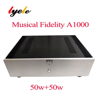 Усилвател на мощност Musical Fidelity A1000 от меломани клас A 50 W * 2 HIFI домашен усилвател на мощност на звука висок клас на MJ15024, MJ15025
