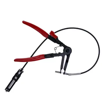 Инструменти за автомобили Тип кабел Гъвкав проводник, клещи с дълъг шланговым скоба за ремонт на автомобили Инструмент за премахване на скобата на маркуча