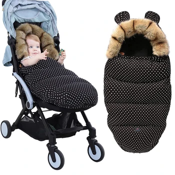 Детски спален чувал, зимна изолирана чанти за колички, универсално ветрозащитное улично гъст детско одеало