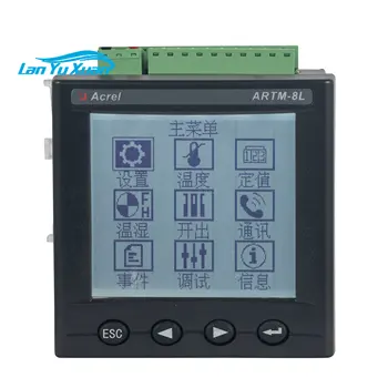 Монтирани на панела тестер за контрол на температурата ARTM-8L се свързва с Pt100, НПМ, сензор термодвойка с LCD дисплей