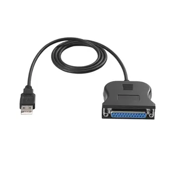 Кабел с паралелен порт USB 2.0 25 контакти DB25 IEEE 1284 1 Mbit/s, 25-пинов кабел-адаптер за паралелен принтер, топла разпродажба
