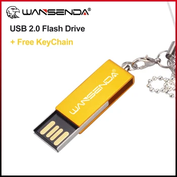 Ключодържател WANSENDA USB Флаш памет от 64 GB 32 GB 16 GB 8 GB от 4 GB Водоустойчив Thunbdrive Memory Stick 2,0 128 GB Цветен Стик