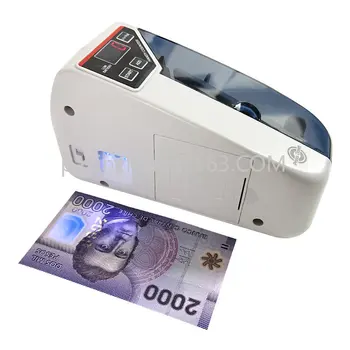 Брояч на пари в чуждестранна валута V30 с лилаво и бяла светлина, удобен фабрика пари за съхранение на мултимедийни пари.