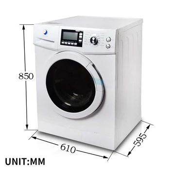 Перална машина 110 за измиване и изсушаване на барабани с тегло 8,5 кг, напълно автоматична сушилня за кондензат