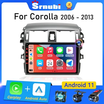 Srnubi за Toyota Corolla E140 E150 2006-2013 2 Din Android 11 Авто Радио Мултимедиен Плейър GPS Carplay Стерео DVD Главното Устройство