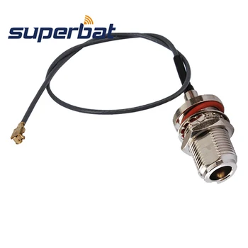 Вътрешна преграда Superbat IPX/U. FL-N с о-пръстен, директен кабел с косичкой 1,13, кабел 15 см
