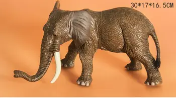 имитация на слон Статична Пластмасова играчка около 30x17x16 см модел околната среда материали Модел на познанието е детска играчка, подарък w0991