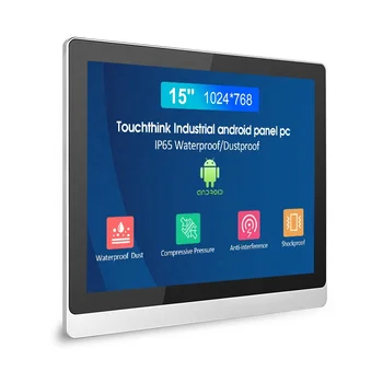 Touchthink 15-инчов промишлен сензорен екран на Android All In One компютърна панел на КОМПЮТЪРА, за да терминал промишлени генератор на кислород