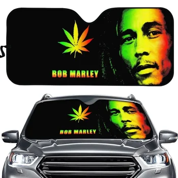 INSTANTARTS Bob Marley сенника на предното стъкло на Колата и Предното Стъкло сенника на Автомобил Козирка автомобил сеат Листата Защита на Автомобила От Слънчеви Лъчи