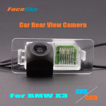 FaceSky Висококачествена Автомобилна Парковочная Камера За BMW X3 E83 F25 Камера за Задно виждане AHD/CCD 1080P Dash Аксесоари за Вторичен пазар