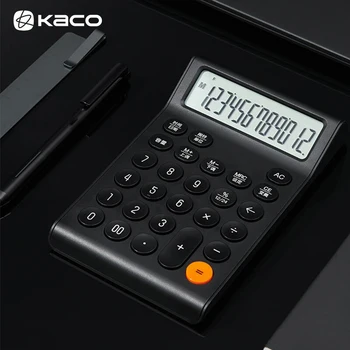 Гласова калкулатор Kaco, 12-цифрен номер, по-голям екран, музика, голям бутон, учениците да ползват компютър, Офис финанси, настолни канцеларски материали