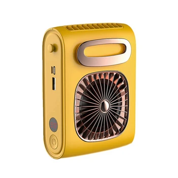 10000 мА преносим колан вентилатор USB климатик окачен мини-фен на врата на вентилатор спорт на открито климатик B