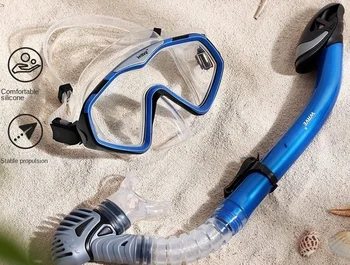 Нови водоустойчиви фарове за защитни очила за лице, пълнозърнести силиконови очила за гмуркане, голяма дограма, широко поле на зрение, очила за гмуркане, подарък
