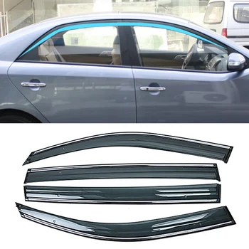 За KIA Forte 2009-2017 Прозореца на колата Защита от слънце и дъжд очила Щит Подслон защитно покритие Покритие рамка стикер външни аксесоари
