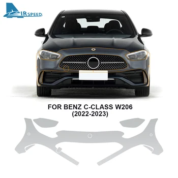 Автомобилни Предните И Задните Светлини Багажника Невидим Прозрачен Стикер За Mercedes Benz C Class W206 2022 2023 Tpu Противоударная Ивица