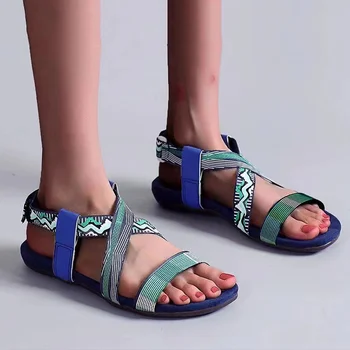 Сандали дамски обувки модерен модел обувки с отворени пръсти сандали с отворени пръсти дишащи дамски ежедневни сандали улични плажни Sandalias Mujer