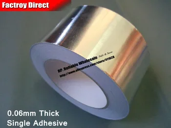 38 мм * 30 метра * 0,06 мм еднопосочна токопроводящая залепваща лента от медна фолио, лепкава за защита от електромагнитни смущения, електрическа връзка